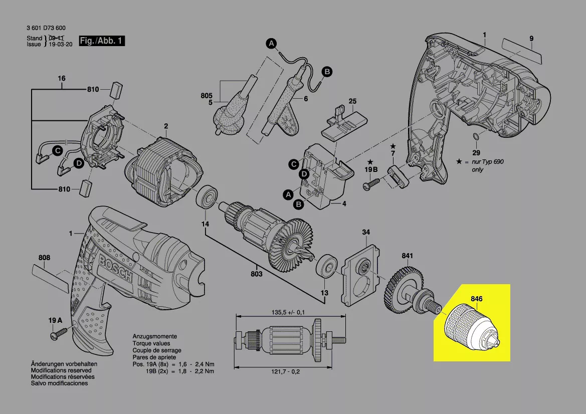 Mandrin à serrage rapide réf. 2 608 572 196 Bosch